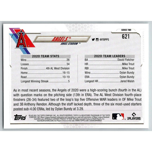 2021 Topps Baseball Complete Set Los Angeles Angels Los Angeles Angels #621 - Collectible Craze America