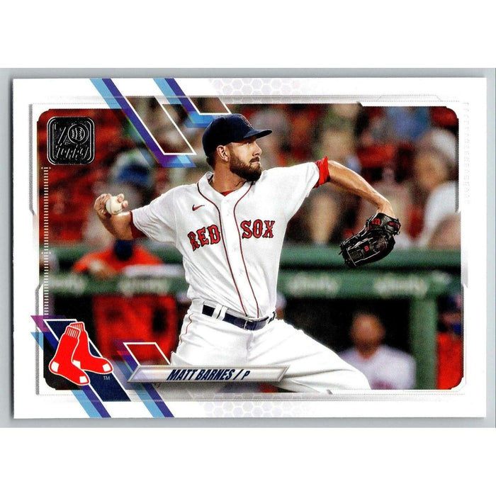 2021 Topps Baseball Complete Set Matt Barnes Boston Red Sox #484 - Collectible Craze America