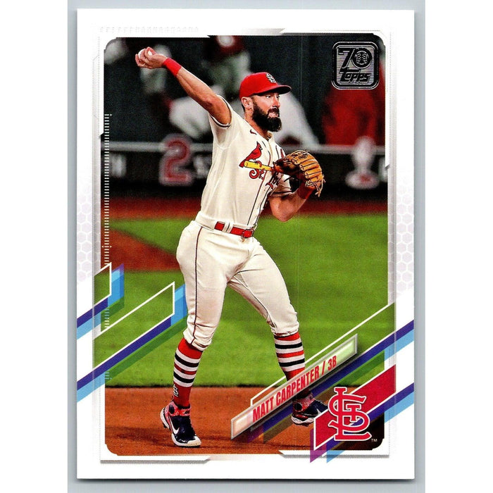 2021 Topps Baseball Complete Set Matt Carpenter St. Louis Cardinals #566 - Collectible Craze America