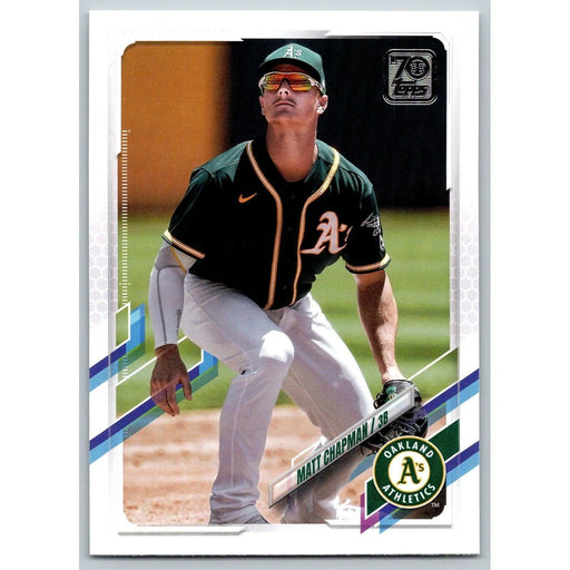 2021 Topps Baseball Complete Set Matt Chapman Oakland Athletics #3 - Collectible Craze America