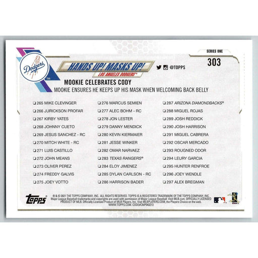 2021 Topps Baseball Complete Set Mike Clevinger Cleveland Indians #303 - Collectible Craze America