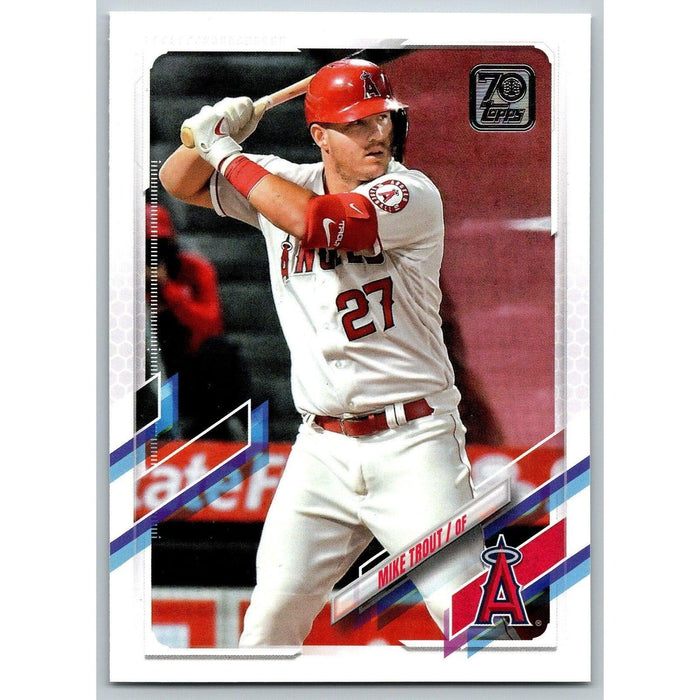 2021 Topps Baseball Complete Set Mike Trout Los Angeles Angels #27 - Collectible Craze America