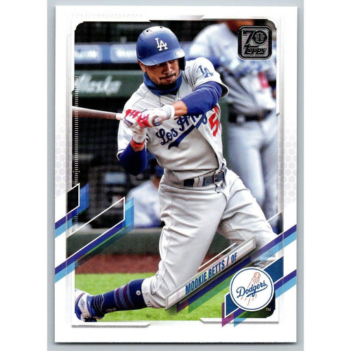 2021 Topps Baseball Complete Set Mookie Betts Los Angeles Dodgers #13 - Collectible Craze America