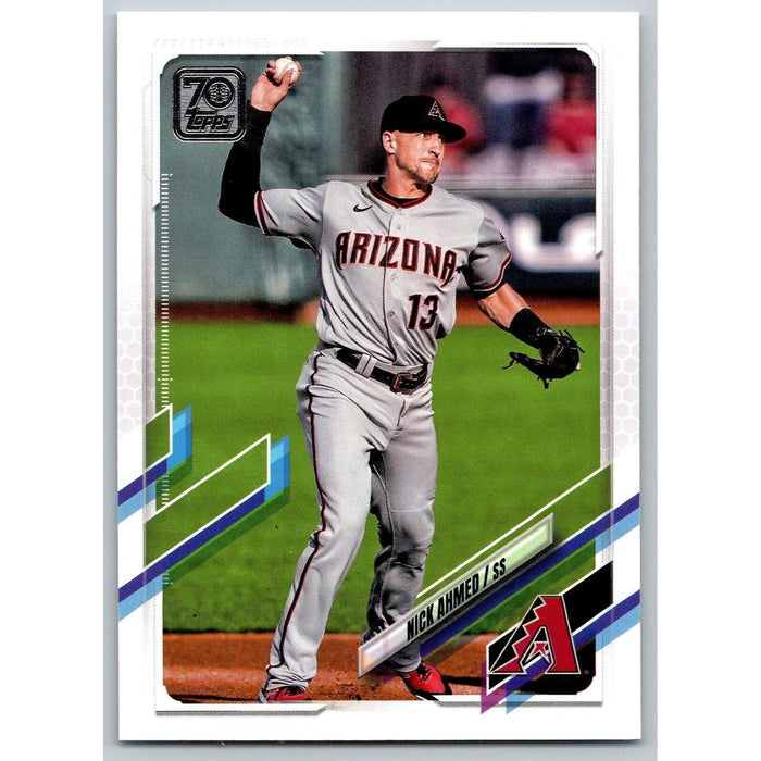 2021 Topps Baseball Complete Set Nick Ahmed Arizona Diamondbacks #618 - Collectible Craze America