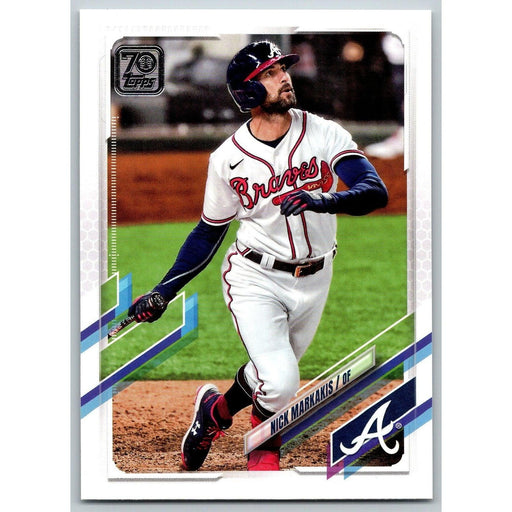 2021 Topps Baseball Complete Set Nick Markakis Atlanta Braves #641 - Collectible Craze America