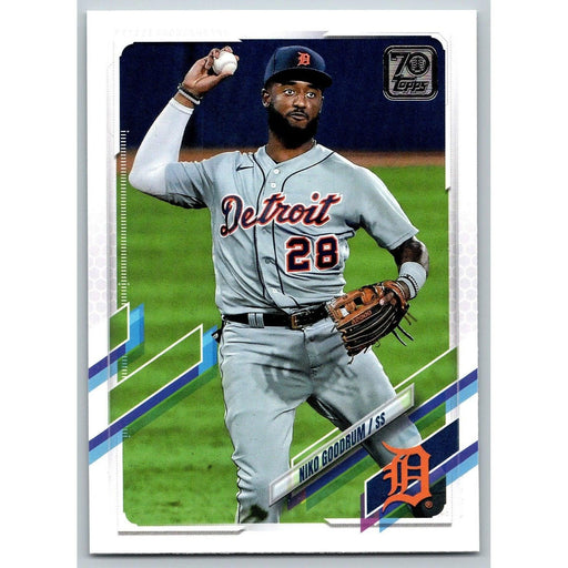 2021 Topps Baseball Complete Set Niko Goodrum Detroit Tigers #97 - Collectible Craze America