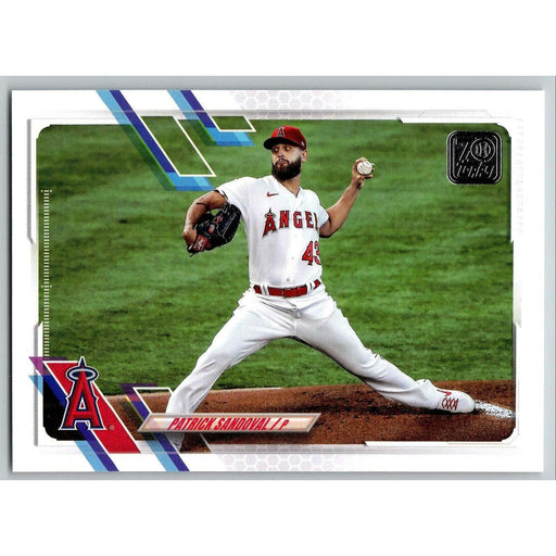 2021 Topps Baseball Complete Set Patrick Sandoval Los Angeles Angels #16 - Collectible Craze America