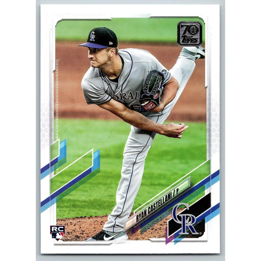 2021 Topps Baseball Complete Set Ryan Castellani RC Colorado Rockies #177 - Collectible Craze America