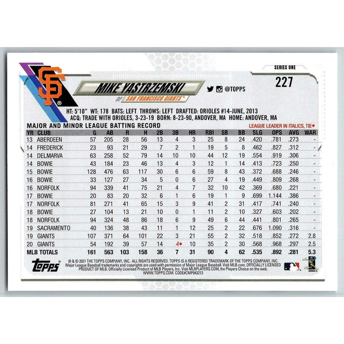 2021 Topps Baseball Complete Set San Francisco Giants San Francisco Giants #260 - Collectible Craze America