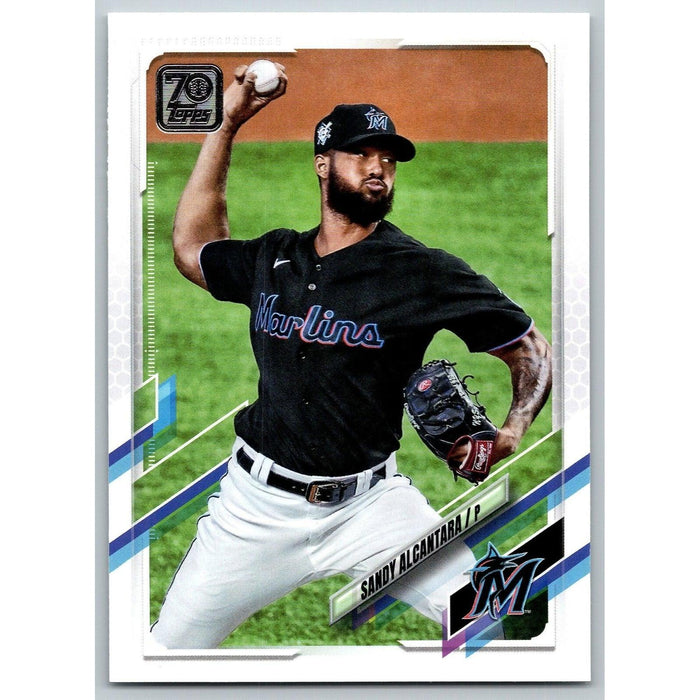 2021 Topps Baseball Complete Set Sandy Alcantara RC Miami Marlins #594 - Collectible Craze America