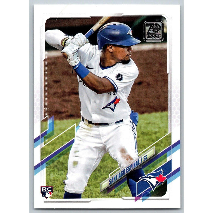 2021 Topps Baseball Complete Set Santiago Espinal RC Toronto Blue Jays #243 - Collectible Craze America