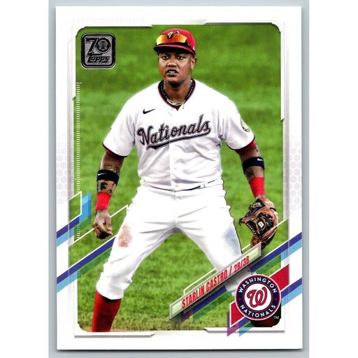 2021 Topps Baseball Complete Set Starlin Castro Washington Nationals #453 - Collectible Craze America