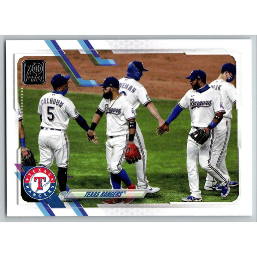 2021 Topps Baseball Complete Set Texas Rangers Texas Rangers #283 - Collectible Craze America