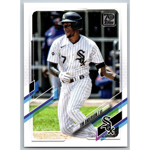 2021 Topps Baseball Complete Set Tim Anderson Chicago White Sox #138 - Collectible Craze America