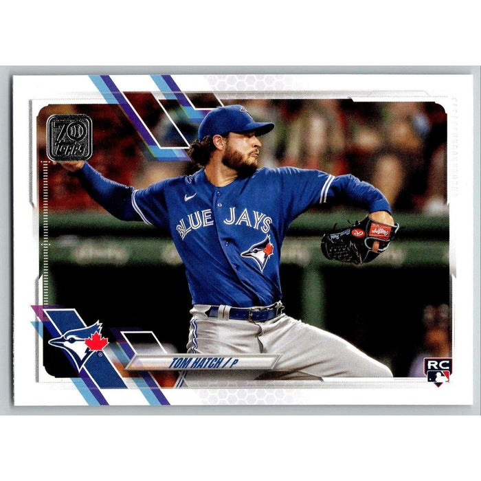 2021 Topps Baseball Complete Set Tom Hatch RC Toronto Blue Jays #556 - Collectible Craze America