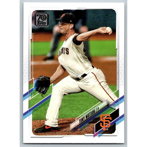 2021 Topps Baseball Complete Set Tony Watson San Francisco Giants #589 - Collectible Craze America