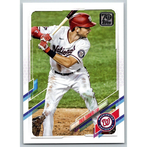 2021 Topps Baseball Complete Set Trea Turner Washington Nationals #203 - Collectible Craze America