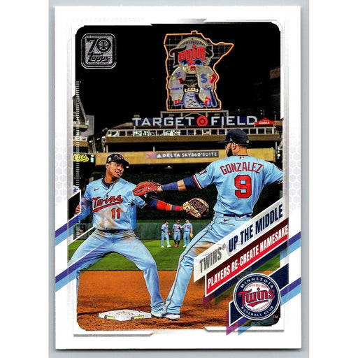 2021 Topps Baseball Complete Set Twins Up The Middle Minnesota Twins #553 - Collectible Craze America