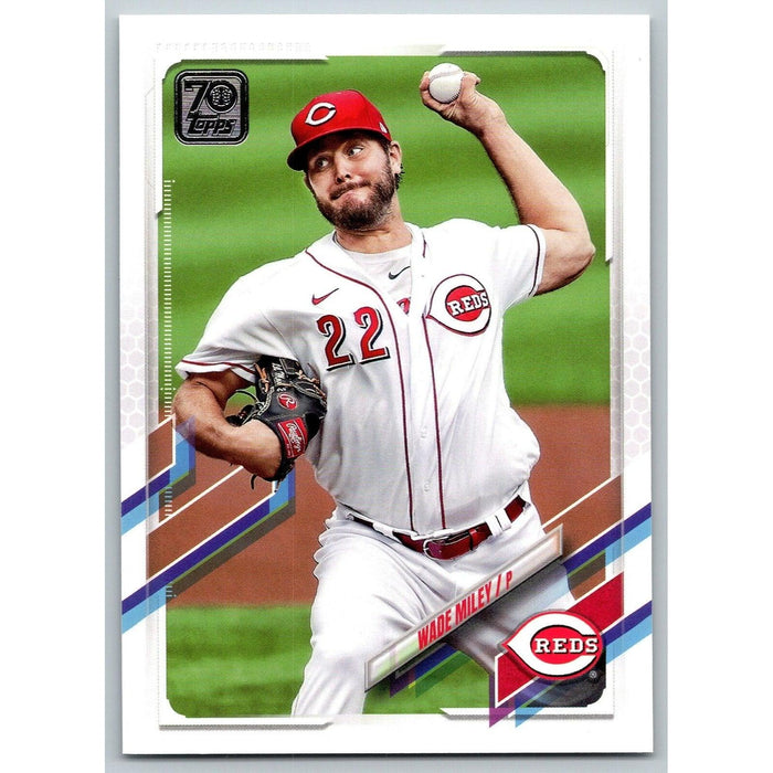 2021 Topps Baseball Complete Set Wade Miley Cincinnati Reds #638 - Collectible Craze America