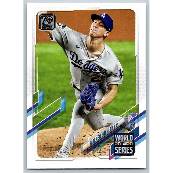 2021 Topps Baseball Complete Set Walker Buehler Los Angeles Dodgers #44 - Collectible Craze America