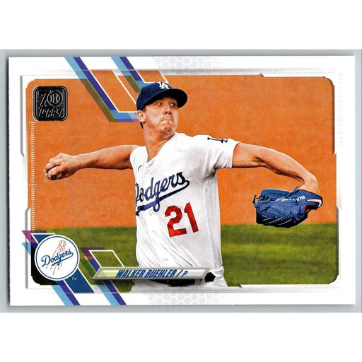 2021 Topps Baseball Complete Set Walker Buehler Los Angeles Dodgers #466 - Collectible Craze America