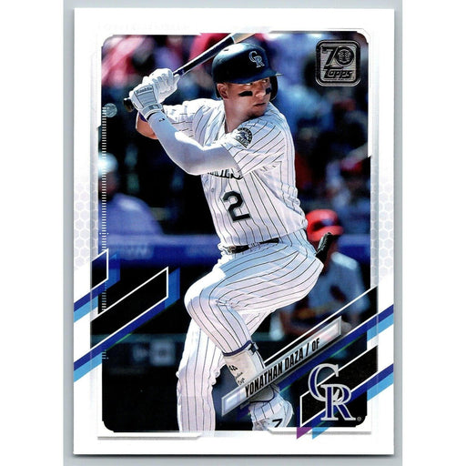 2021 Topps Baseball Complete Set Yonathan Daza Colorado Rockies #33 - Collectible Craze America