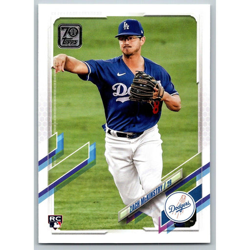 2021 Topps Baseball Complete Set Zach McKinstry RC Los Angeles Dodgers #394 - Collectible Craze America