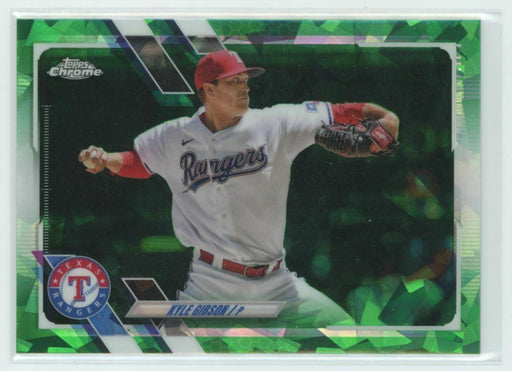 2021 Topps Chrome Sapphire Edition #US183 Kyle Gibson Texas Rangers 38/50 Green - Collectible Craze America