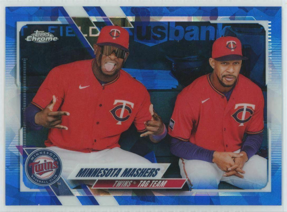2021 Topps Chrome Sapphire Edition #US248 Minnesota Mashers: Twins Tag Team - Collectible Craze America