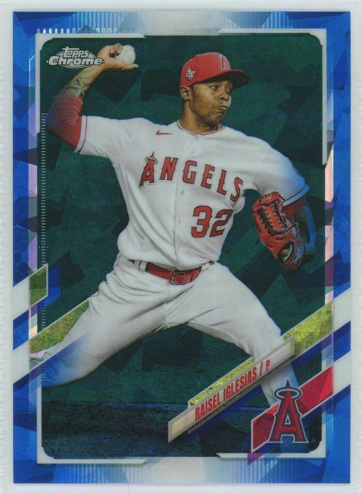 2021 Topps Chrome Sapphire Edition #US252 Raisel Iglesias Los Angeles Angels - Collectible Craze America