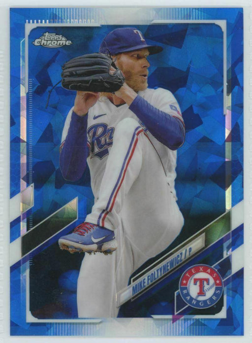 2021 Topps Chrome Sapphire Edition #US275 Mike Foltynewicz Texas Rangers - Collectible Craze America