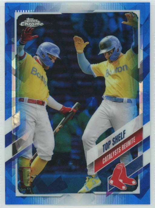 2021 Topps Chrome Sapphire Edition #US287 Alex Verdugo/Enrique Hernandez Boston - Collectible Craze America