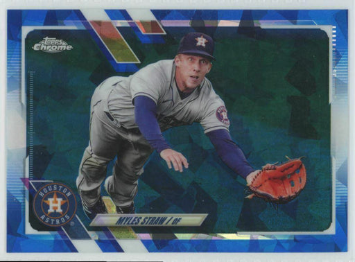 2021 Topps Chrome Sapphire Edition #US317 Myles Straw Houston Astros - Collectible Craze America