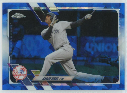 2021 Topps Chrome Sapphire Edition #US329 Aaron Hicks New York Yankees - Collectible Craze America