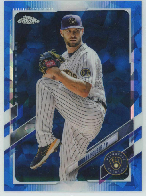 2021 Topps Chrome Sapphire Edition #US55 Adrian Houser Milwaukee Brewers - Collectible Craze America