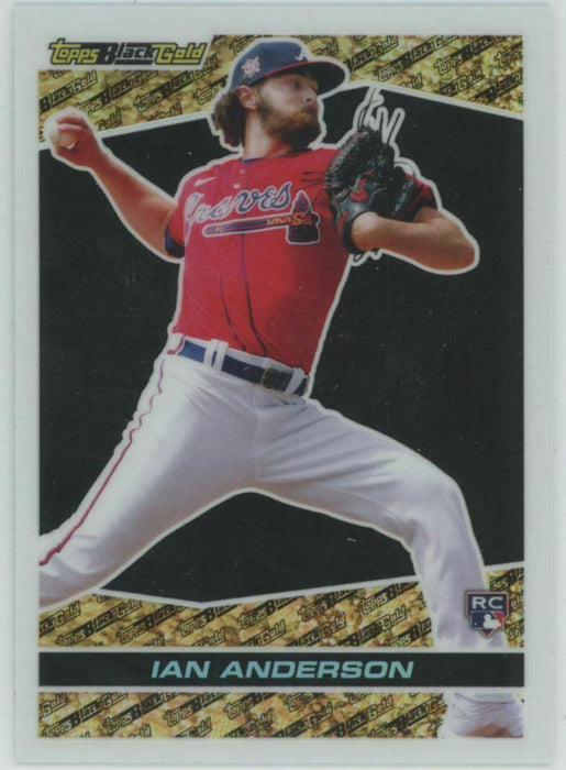 2021 Topps Chrome Update #BGC-30 Ian Anderson RC Atlanta Braves Black Gold - Collectible Craze America