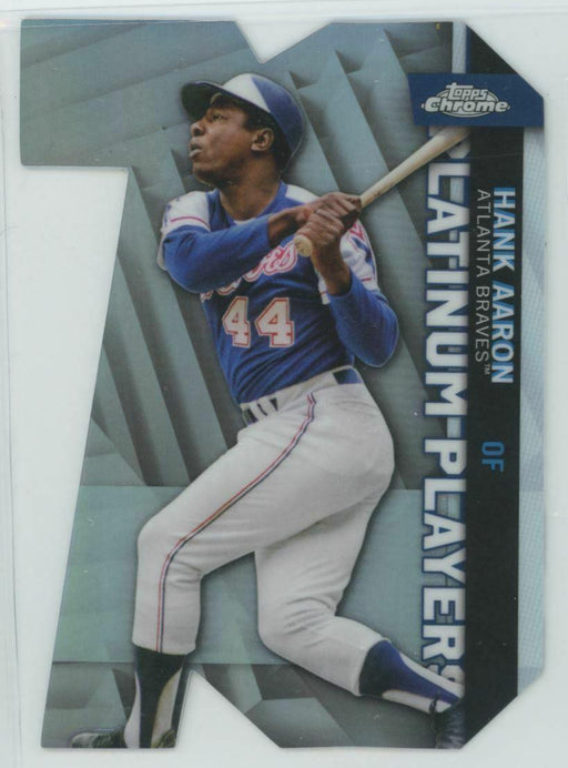 2021 Topps Chrome Update #CPDC-2 Hank Aaron Atlanta Braves Platinum Players - Collectible Craze America