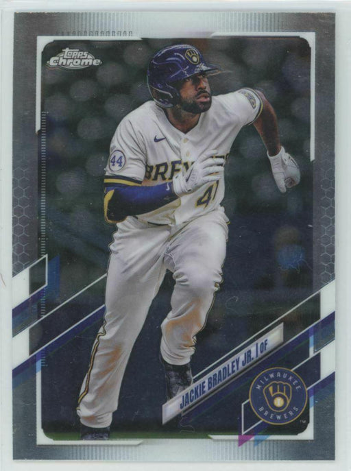 2021 Topps Chrome Update #USC10 Jackie Bradley Jr. Milwaukee Brewers - Collectible Craze America