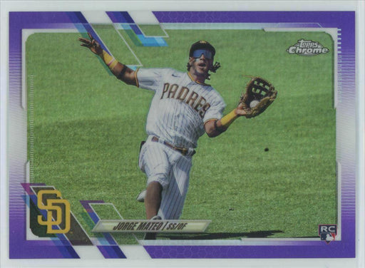 2021 Topps Chrome Update #USC58 Jorge Mateo RC San Diego Padres Purple Parallel - Collectible Craze America