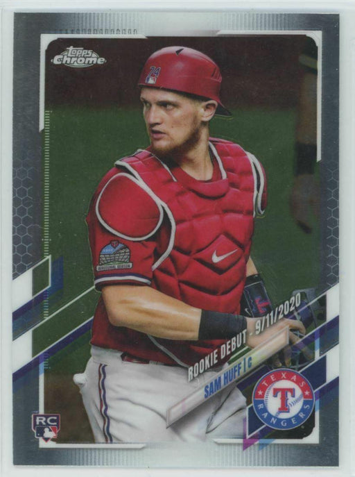 2021 Topps Chrome Update #USC60 Sam Huff RC Texas Rangers - Collectible Craze America