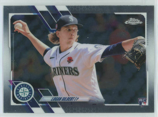 2021 Topps Chrome Update #USC70 Logan Gilbert RC Seattle Mariners - Collectible Craze America