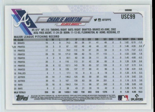 2021 Topps Chrome Update #USC99 Charlie Morton Atlanta Braves - Collectible Craze America