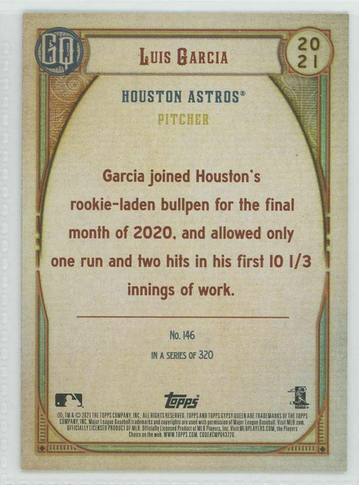 2021 Topps Gypsy Queen #146 Luis Garcia RC Houston Astros - Collectible Craze America