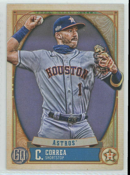 2021 Topps Gypsy Queen #55 Carlos Correa Houston Astros - Collectible Craze America