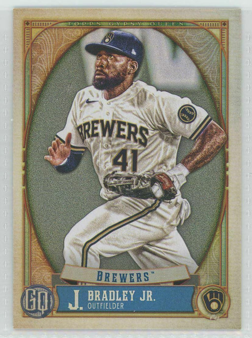 2021 Topps Gypsy Queen #95 Jackie Bradley Jr. Milwaukee Brewers - Collectible Craze America