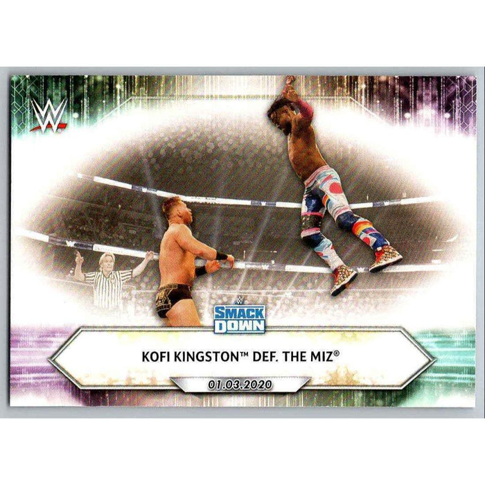 2021 Topps WWE Wrestling #1 Kofi Kingston def. The Miz - Collectible Craze America