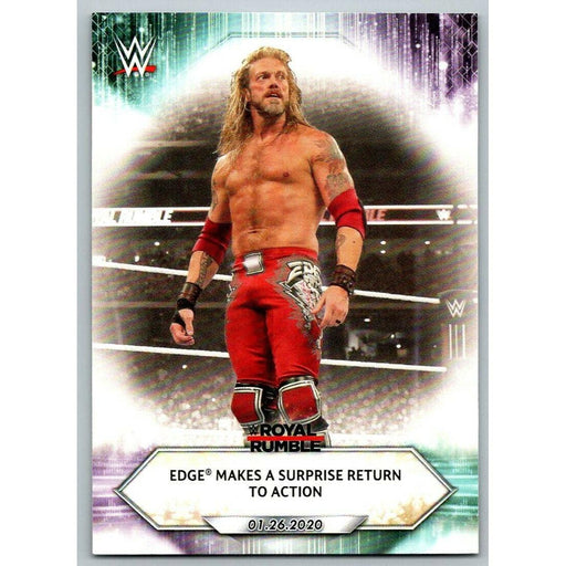 2021 Topps WWE Wrestling #10 Edge Makes Surprise Return - Collectible Craze America