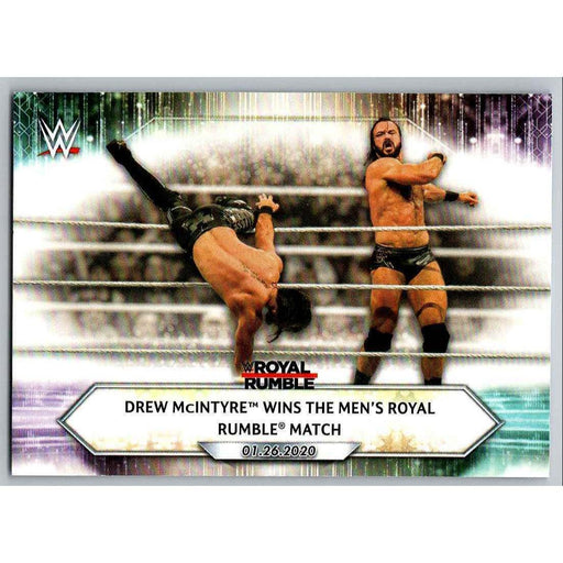 2021 Topps WWE Wrestling #11 Drew McIntyre Wins Royal Rumble - Collectible Craze America