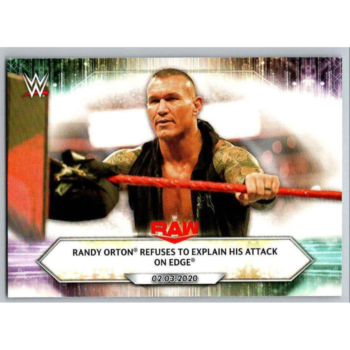 2021 Topps WWE Wrestling #14 Randy Orton Refuses to Explain - Collectible Craze America