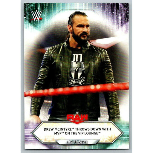2021 Topps WWE Wrestling #16 Drew McIntyre Throws Down - Collectible Craze America